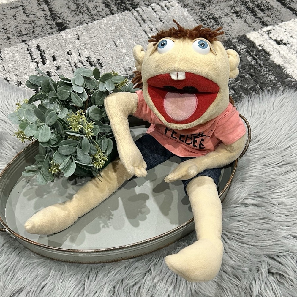 Jeffy Feebee Hand Puppet Plush Toy For Kids Interactive Doll Funny Puppet Gift